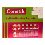 Censtik Red Seal Self-Adhesive Labels