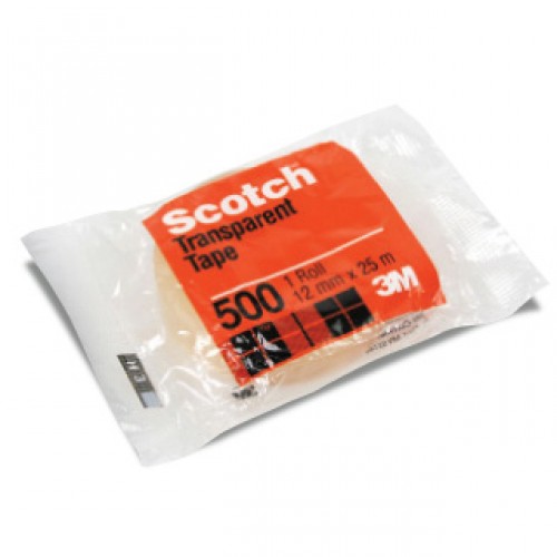 3M Scotch Utility Transparent Tape 500A 12mm