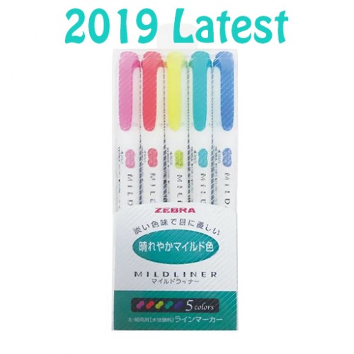 Zebra Mildliner BRIGHT Marker Highlighter Set WKT7-5CHC Zebra Mildliner BRIGHT Marker Highlighter Set WKT7-5CHC