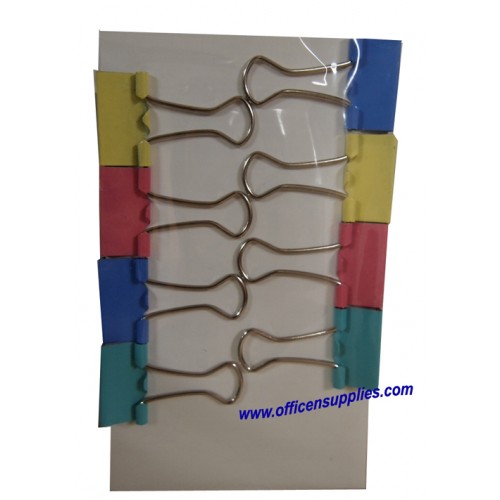 Colour Binder Clips 19mm (8 pcs) Colour Binder Clips 19mm (8 pcs)