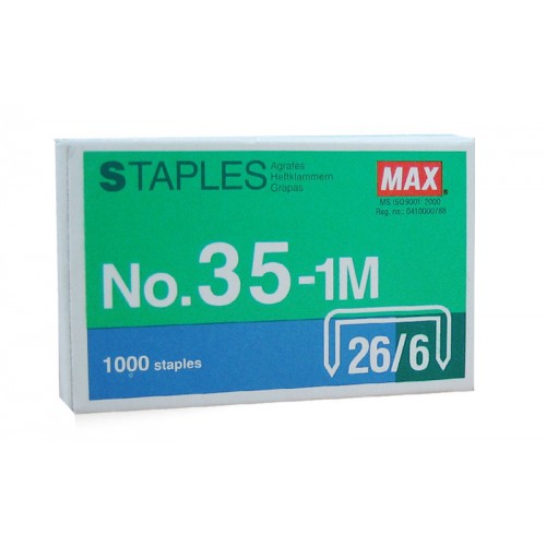 Max No.35-1m 26/6 Staple Pins Max No.35-1m 26/6 Staple Pins