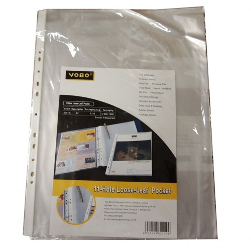 11-Hole Refillable Sheet Protector A3 (10s) 11-Hole Refillable Sheet Protector A3 (10s)