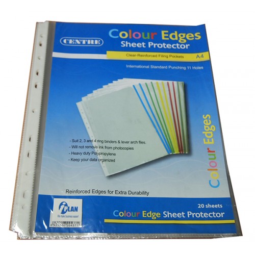 11-Hole Sheet Protector Colour Edge 0.06mm (20s) 11-Hole Sheet Protector Colour Edge 0.06mm (20s)
