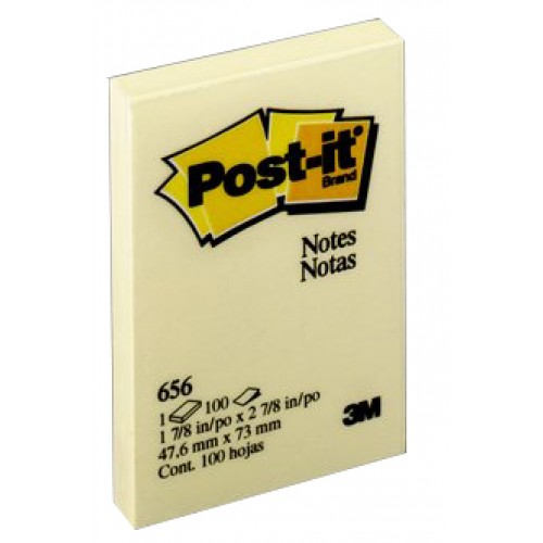 3M 656 Post-it Note 2x3 Yellow 3M 656 Post-it Note 2x3 Yellow