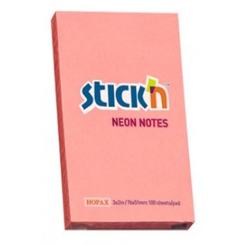 Hopax Stickn Neon Notes 3x2 inches (6 Pads)