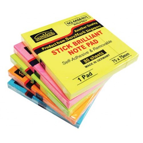 Suremark SQ6654 Stick Cube Note Pad 3x3 (5pads) Suremark SQ6654 Stick Cube Note Pad 3x3 (5pads)
