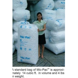 Mic-Pac White Loose Fill Packing Foam (approx. 14 Cubic Ft)