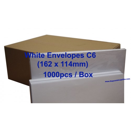 Envelope C6W 6 3/8 x 4 1/2 White (box) Envelope C6W 6 3/8 x 4 1/2 White (box)
