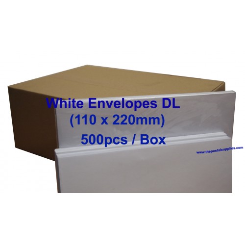 Envelope DL Window 110X220mm White (Box) Envelope DL Window 110X220mm White (Box)