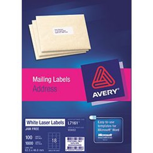 Avery L7161 Address Labels Avery L7161 Address Labels