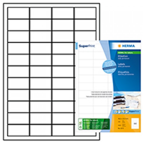 Herma 4272 Superprint 48.3X25.4 (4400S) Wht Herma 4272 Superprint 48.3X25.4 (4400S) Wht