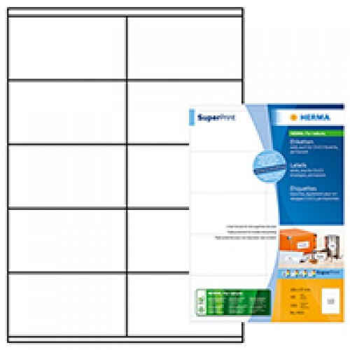 Herma 4425 Superprint 105X57 (1000S) Wht Herma 4425 Superprint 105X57 (1000S) Wht