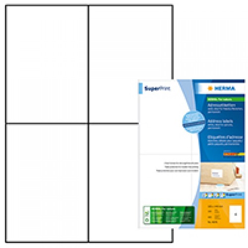 Herma 4676 Superprint 105X148.5 (400S) Wht Herma 4676 Superprint 105X148.5 (400S) Wht