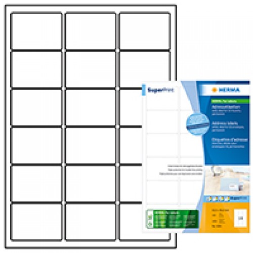 Herma 4265 Superprint 63,5 X 46,6 (1800S) Wht Herma 4265 Superprint 63,5 X 46,6 (1800S) Wht