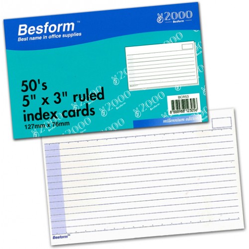 Besform BCR53 Ruled Card Besform BCR53 Ruled Card
