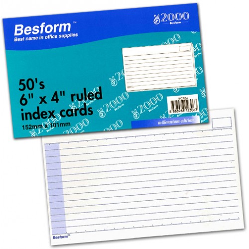 Besform BCR64 Ruled Card Besform BCR64 Ruled Card