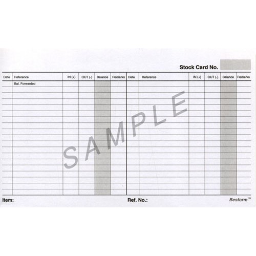 Besform BC85 Stock Card Besform BC85 Stock Card