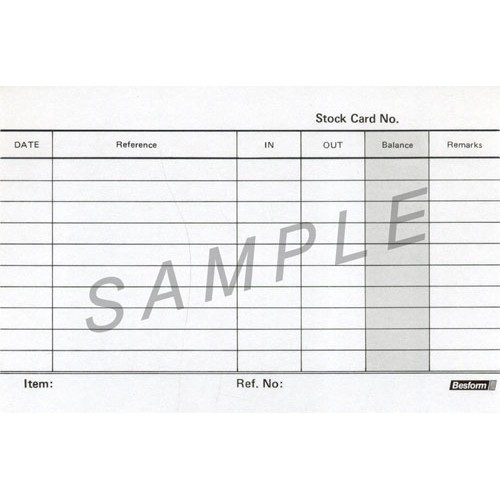 Besform BC64 Stock Card Besform BC64 Stock Card
