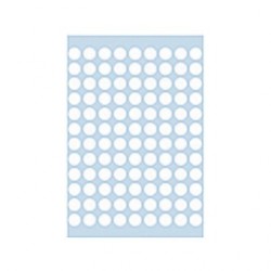 Herma 1840 08mm Col Dots - White