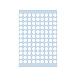 Herma 1840 08mm Col Dots - White