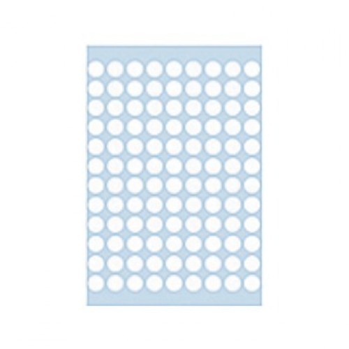 Herma 1840 08mm Col Dots - White