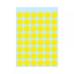 Herma 1861 12Mm Col Dots - Yellow