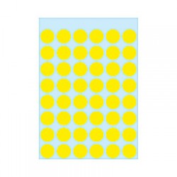 Herma 1861 12Mm Col Dots - Yellow