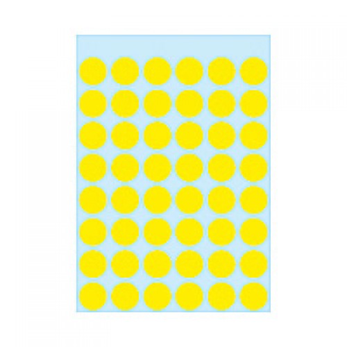 Herma 1861 12Mm Col Dots - Yellow