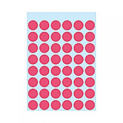 Herma 1866 12Mm Col Dots - Lum. Red