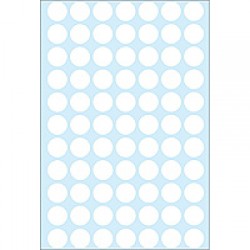 Herma 2230 13Mm Col Dots - White 