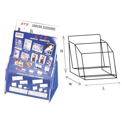 STZ 50831 2-tier Acrylic Leaflet Holder A4 STZ 50831 2-tier Acrylic Leaflet Holder A4