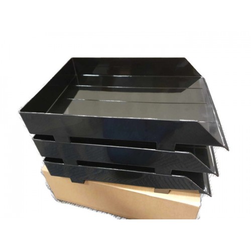 3-Tier Document Tray with Plastic Riser 3-Tier Document Tray with Plastic Riser