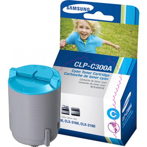 Samsung CLP-C300A Cyan Toner Cartridge Samsung CLP-C300A Cyan Toner Cartridge