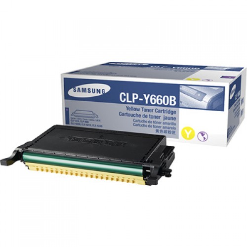 Samsung CLP-Y660B Yellow Toner Cartridge