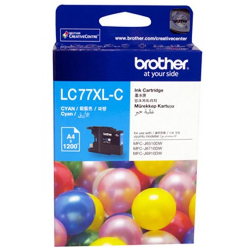Brother LC-77XLC Ink Cartridge Cyan
