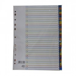 PP Plastic Colour Divider Nos.1-31