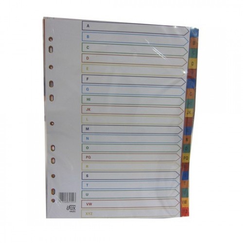 PP Plastic Colour Divider A-Z