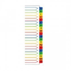 Mylar Colour Index Divider A-Z (iFax)